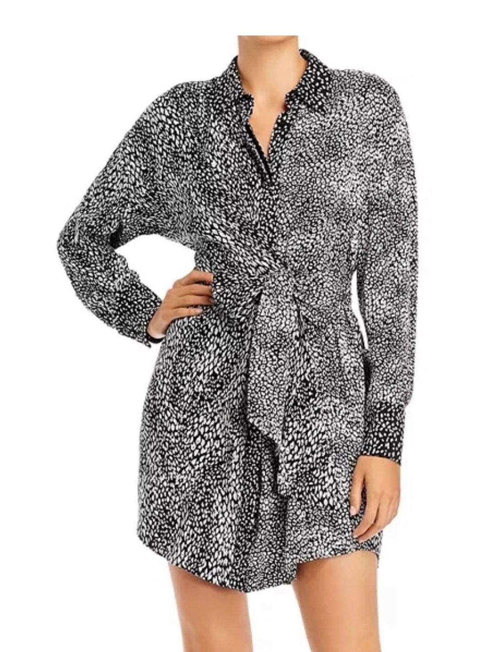 Alice + Olivia Alice&Olivia Cupro Soft Jodi Shirt Dress size 4